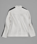 Gianna Leather Striped Racer Jacket