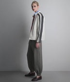 Gianna Leather Striped Racer Jacket