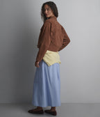 Vivianne Whipstitched Suede Trucker Jacket