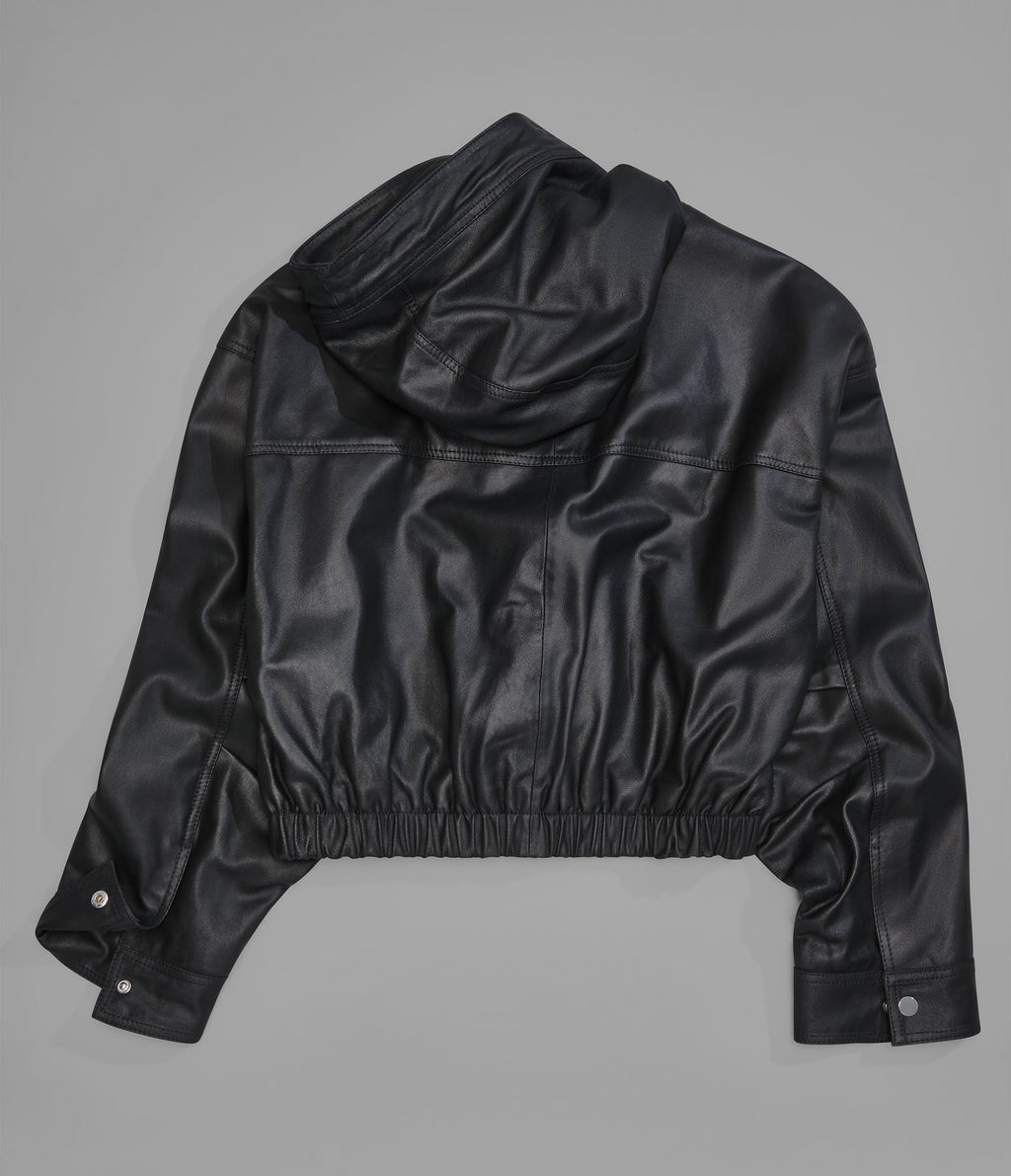 Belle Cropped Lightweight Hooded Jacket