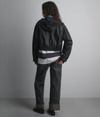 Belle Cropped Lightweight Hooded Jacket