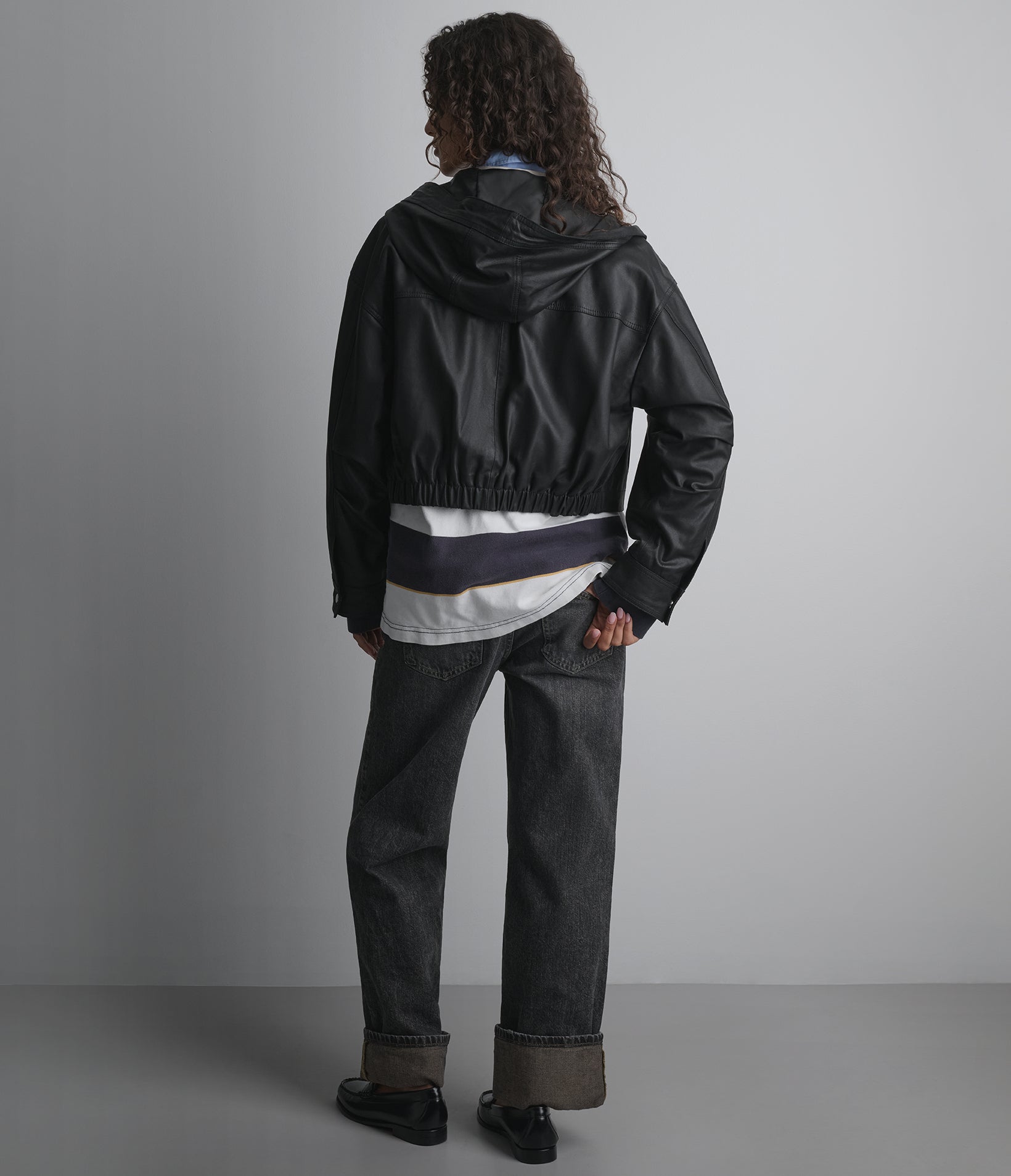 Belle Cropped Lightweight Hooded Jacket