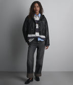 Belle Cropped Lightweight Hooded Jacket