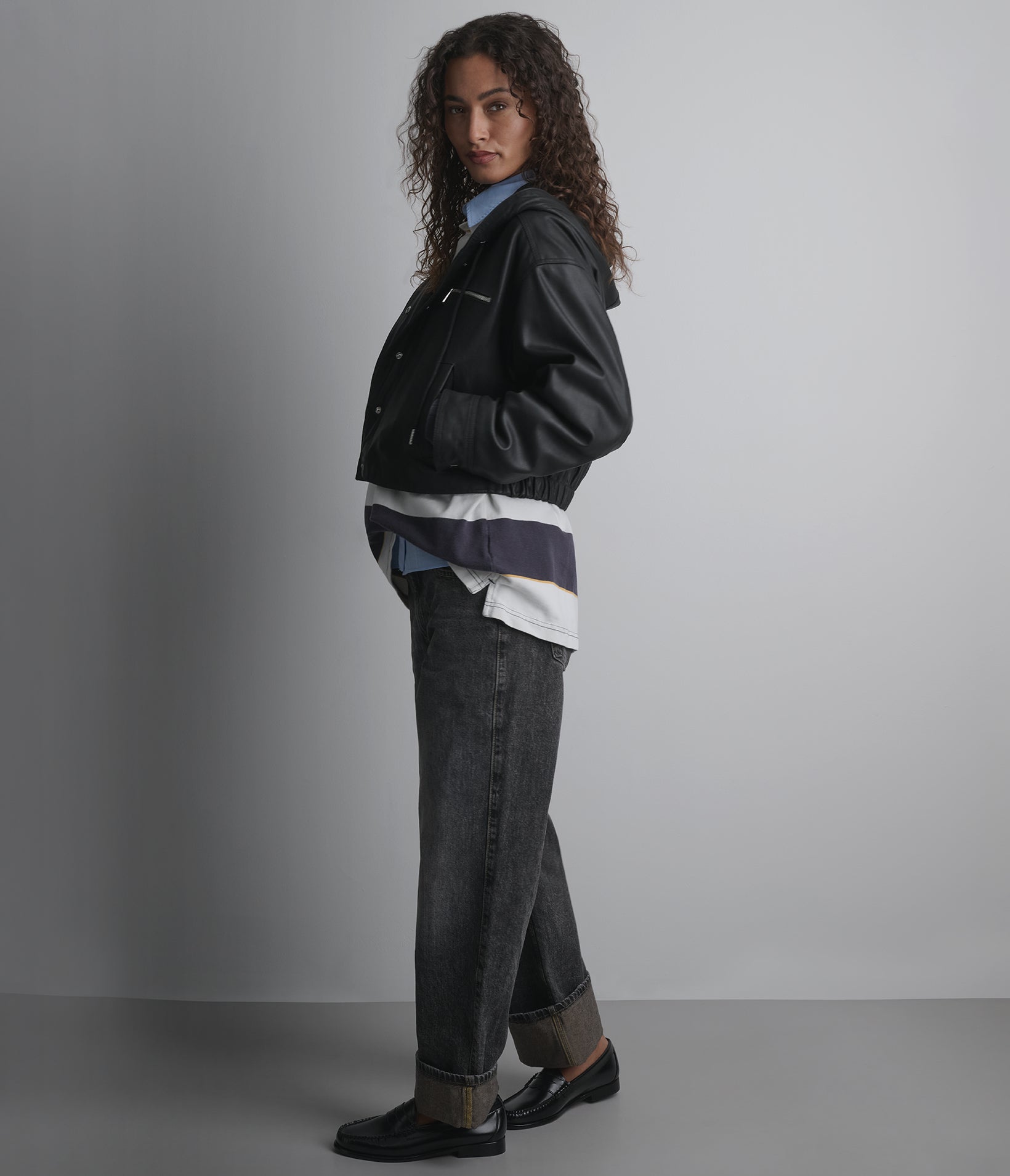 Belle Cropped Lightweight Hooded Jacket