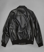 Chris Leather Bomber Jacket