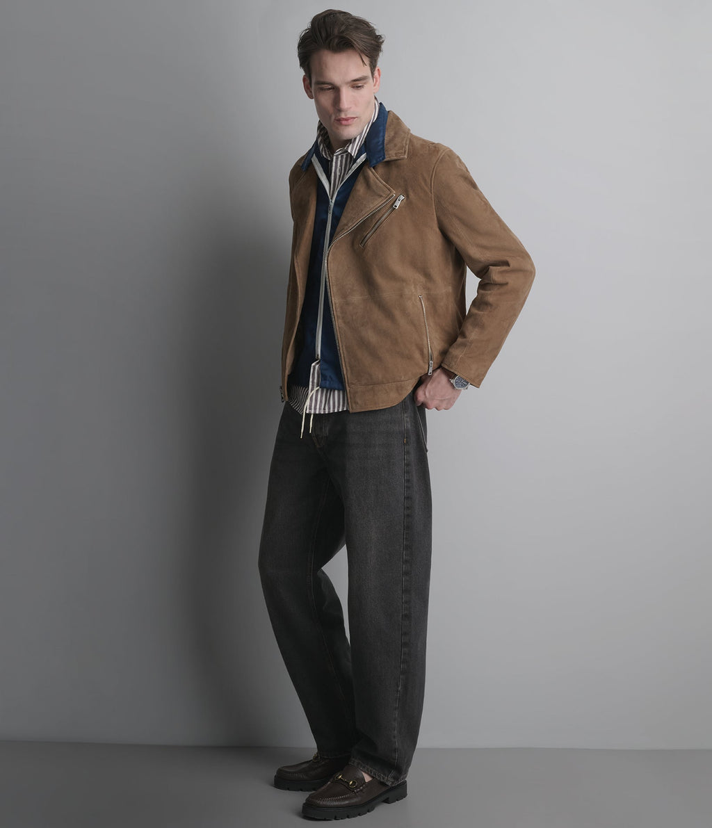 Joss Suede Moto Jacket