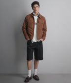 Banks Suede Zip Shirt Jacket