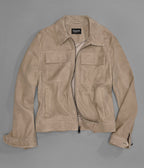 Banks Suede Zip Shirt Jacket