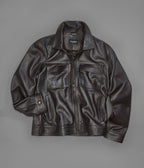 Emerson Leather Zip Shirt Jacket