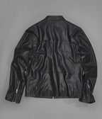 Quinton Lightweight Leather Racer Jacket