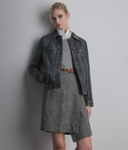Addison Leather Denim Jacket