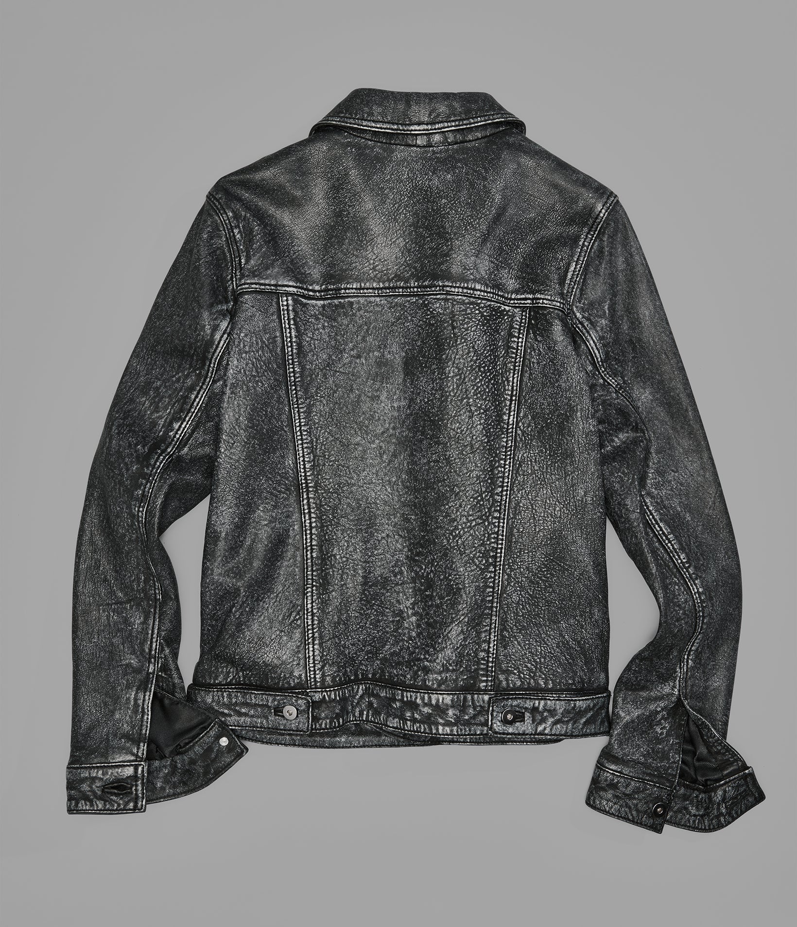 Addison Leather Denim Jacket
