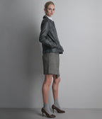 Addison Leather Denim Jacket