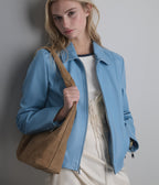 Justine Shirt Collar Zip Jacket