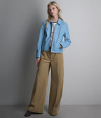 Justine Shirt Collar Zip Jacket