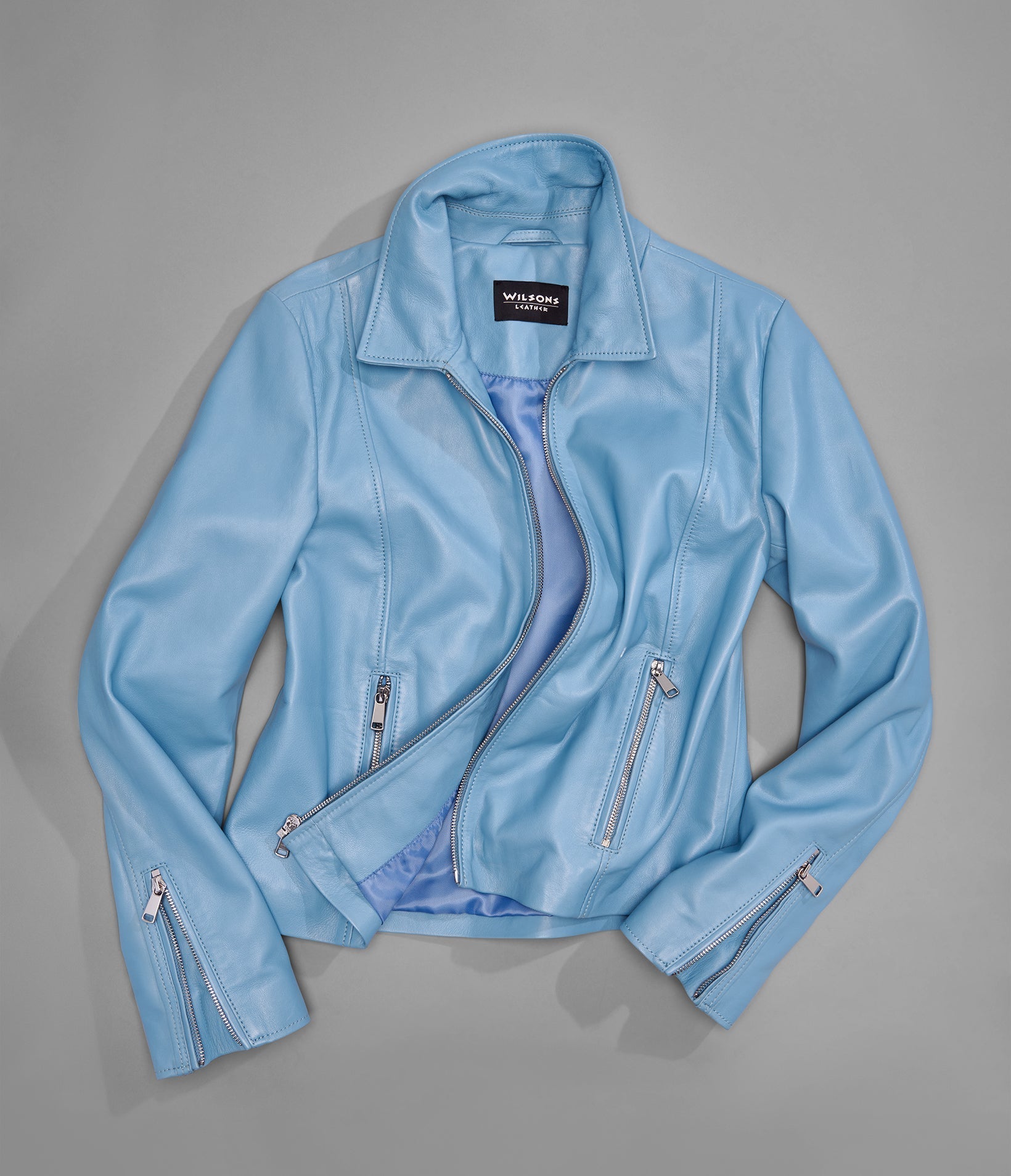 Justine Shirt Collar Zip Jacket