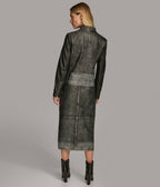 Alora Leather Combo Racer Jacket