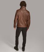 Jett Leather Jacket with Removable Hood