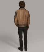 Dom Padded Leather Moto Jacket