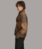 Dom Padded Leather Moto Jacket