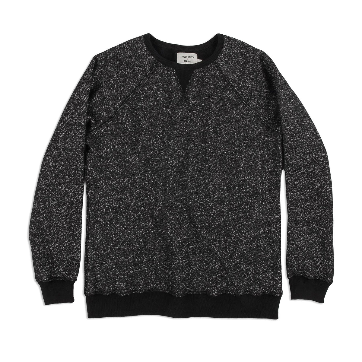The Women's Apres Crewneck in Salt and Pepper Fleece — Sweater