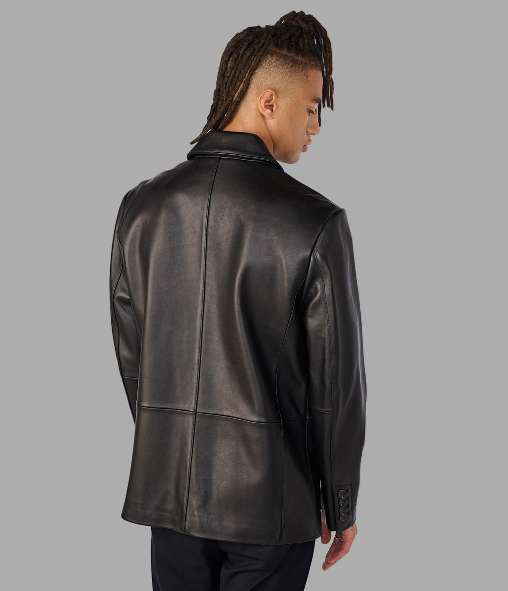 Dylan Genuine Leather Blazer Jacket