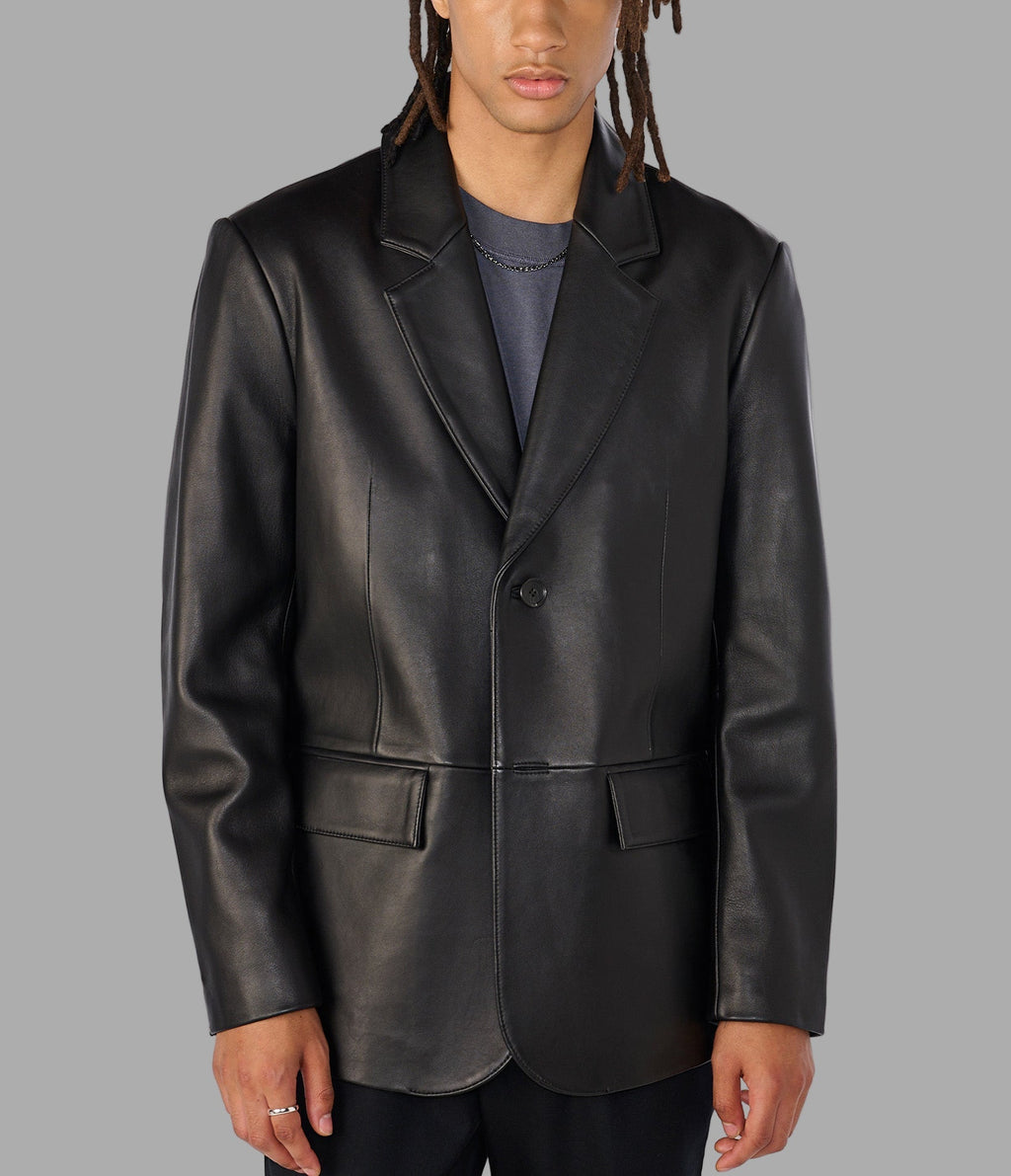 Dylan Genuine Leather Blazer Jacket