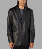 Dylan Genuine Leather Blazer Jacket