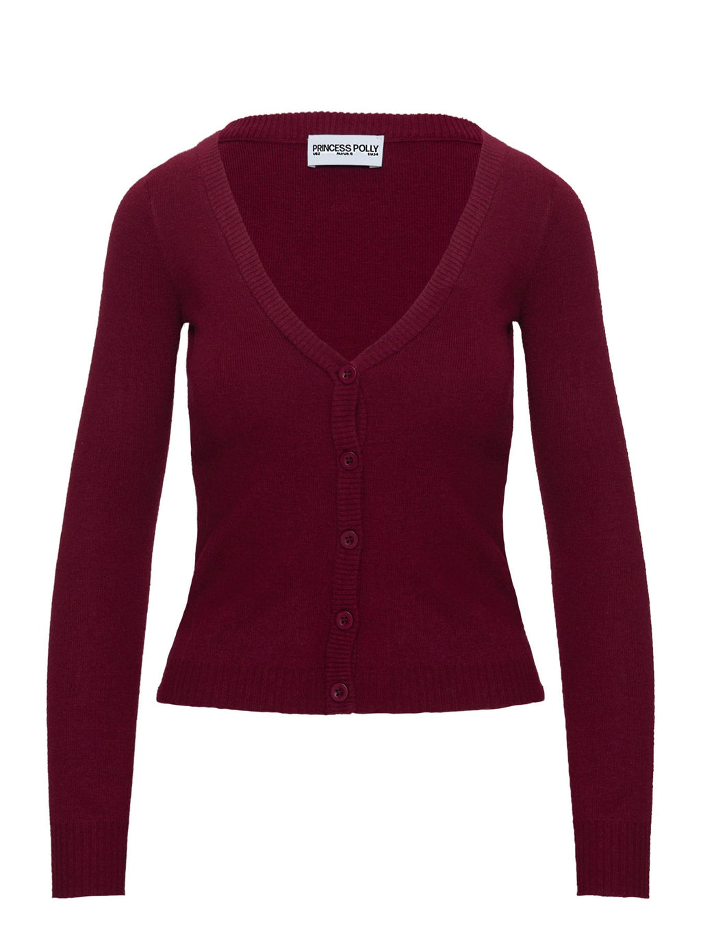 Women's York Cardigan Cherry Red — Sweater