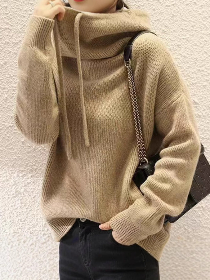 Women's Relaxed High-Neck Sweater