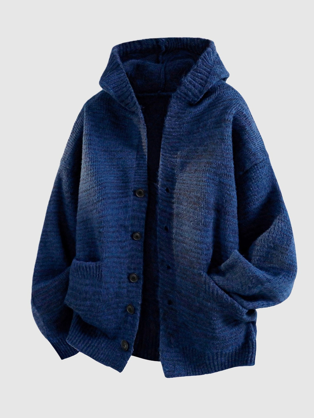 Men's Hooded Knit Cardigan