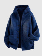Men's Hooded Knit Cardigan