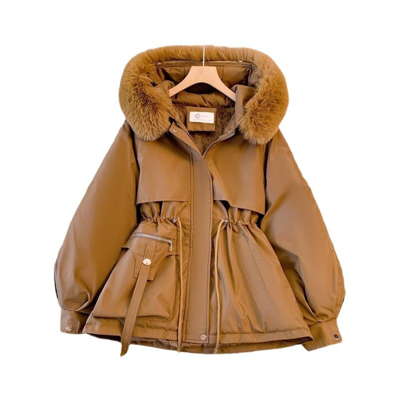 Women's Cinched-Waist Padded Parka