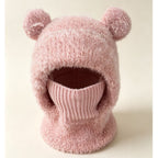 Plush Bear-Ear Hood - Adult & Kids