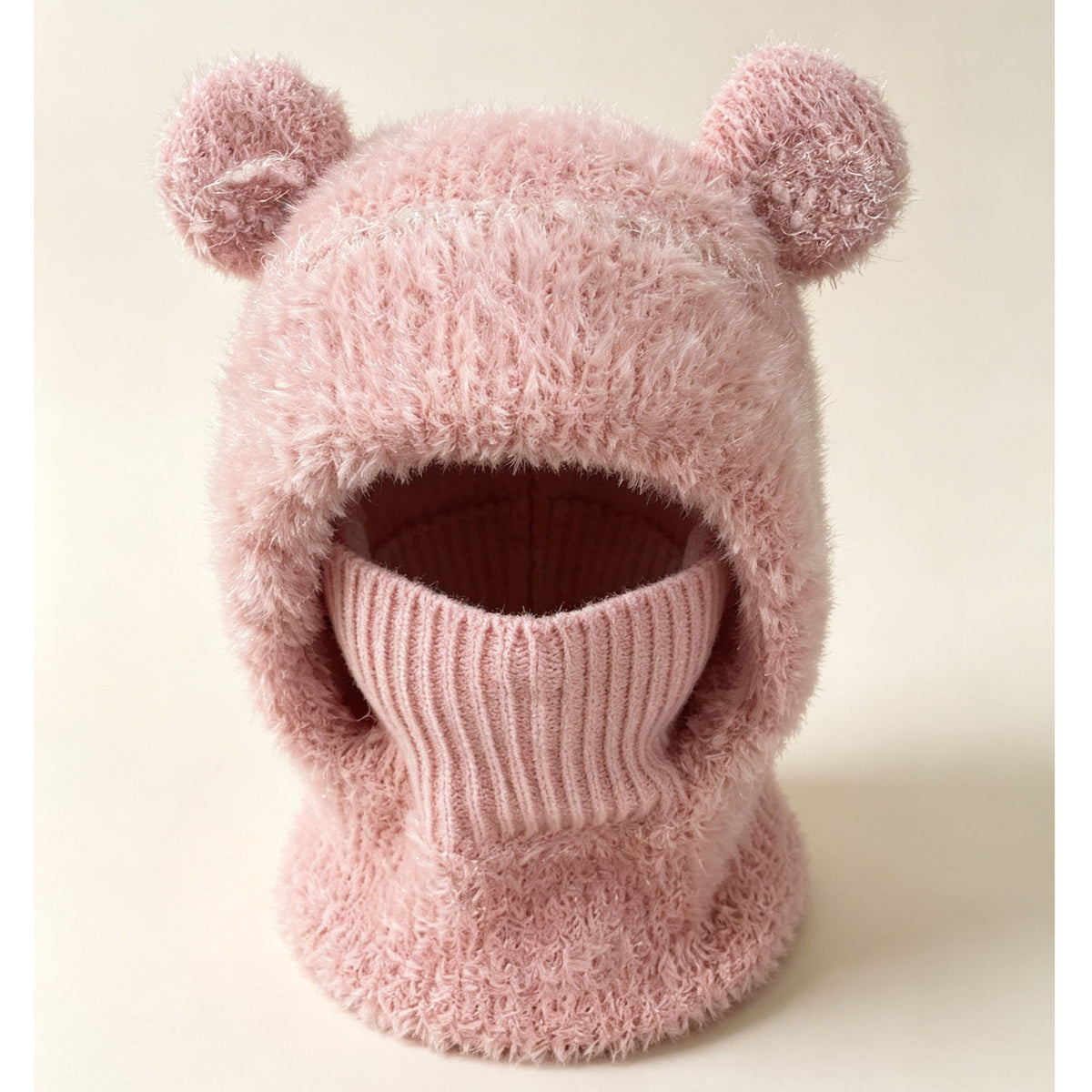 Plush Bear-Ear Hood - Adult & Kids