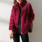 Women's Stand-Collar Fleece Jacket