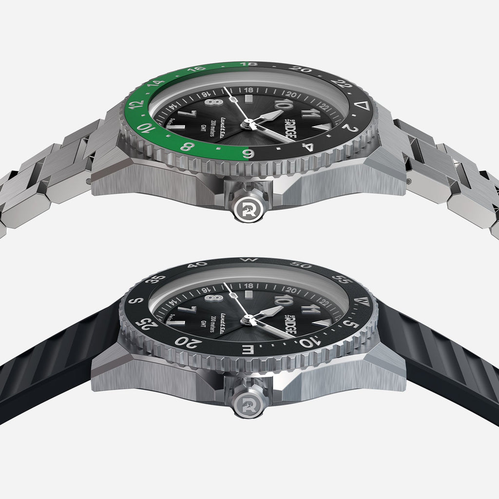 Land & Sea GMT Watch 42mm - Royal Black