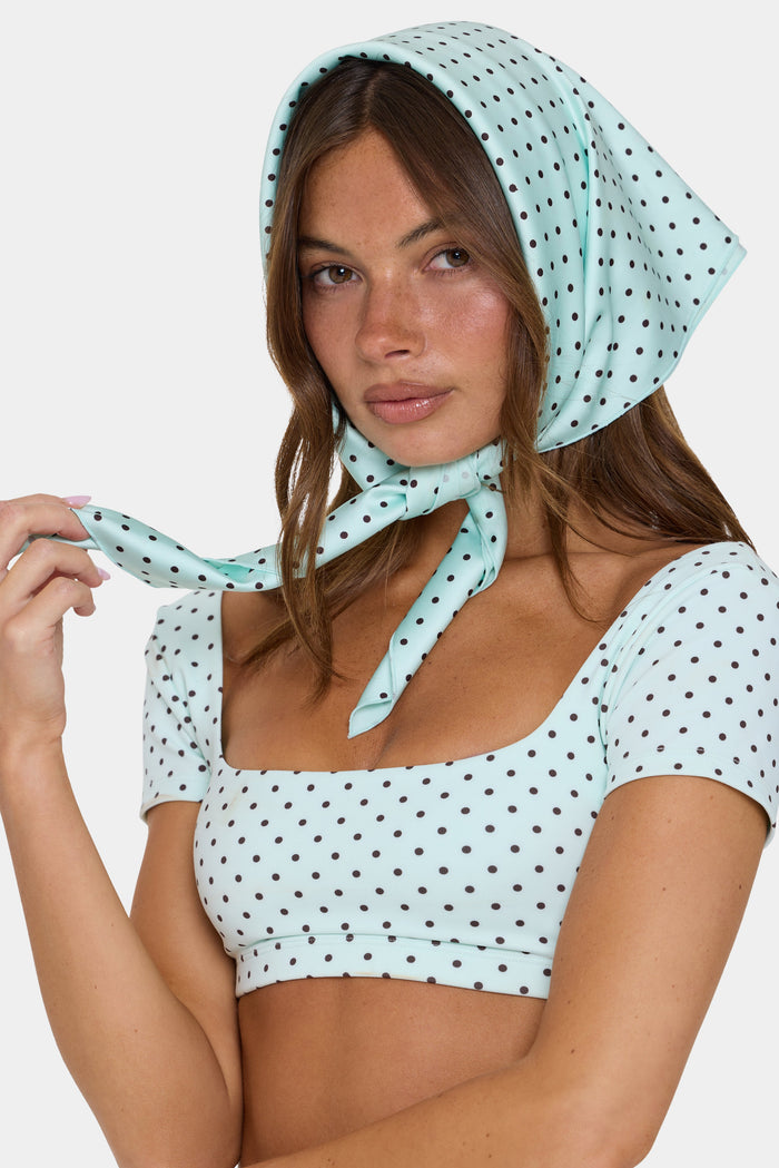 Satin Multi-Way Scarf in Mint Chip — Scarves