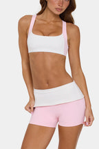 Women's Soft Active Medium-Impact Sports Bra in Cotton Candy — Activewear