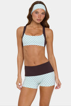 Women's Soft Active Medium-Impact Sports Bra in Mint Chip — Activewear