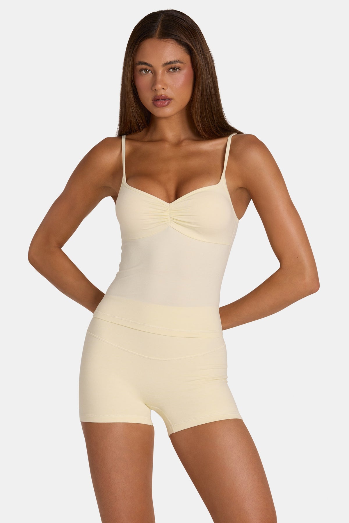 Women's Soft Active Tank Top in Lemon Marl — Activewear