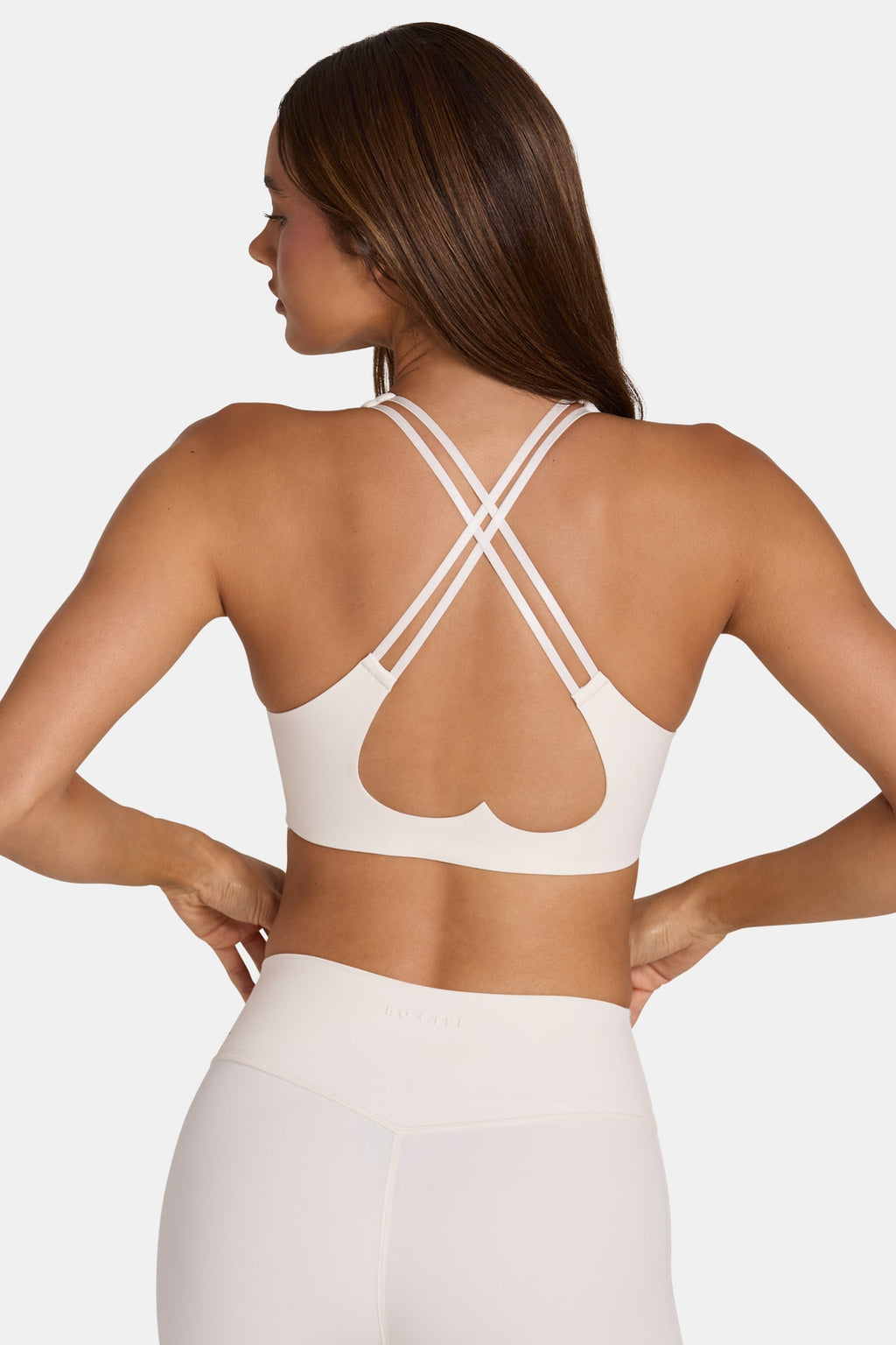 Women's Soft Active Low-Impact Sports Bra in Coconut — Activewear