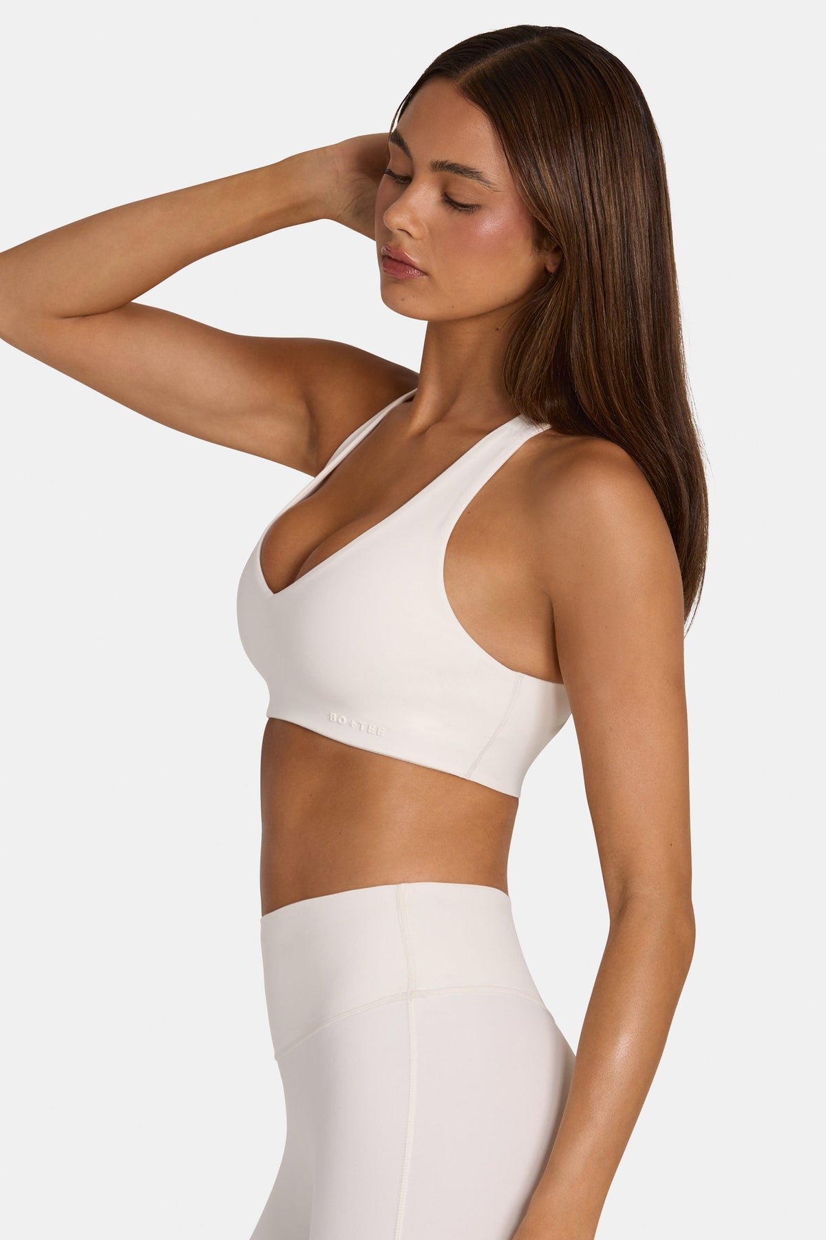 Women's Soft Active Low-Impact Sports Bra in Coconut — Activewear
