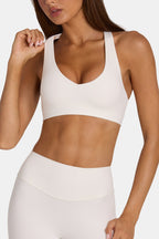 Women's Soft Active Low-Impact Sports Bra in Coconut — Activewear