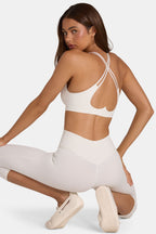 Women's Soft Active Low-Impact Sports Bra in Coconut — Activewear