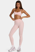Women's Soft Active Full-Length Leggings in Blush Marl — Activewear