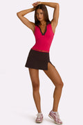 Women's Soft Active Mini Skort in Truffle — Skirt