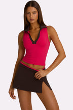 Women's Soft Active Mini Skort in Truffle — Skirt