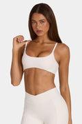 Women's Soft Active Low-Impact Sports Bra in Coconut — Activewear