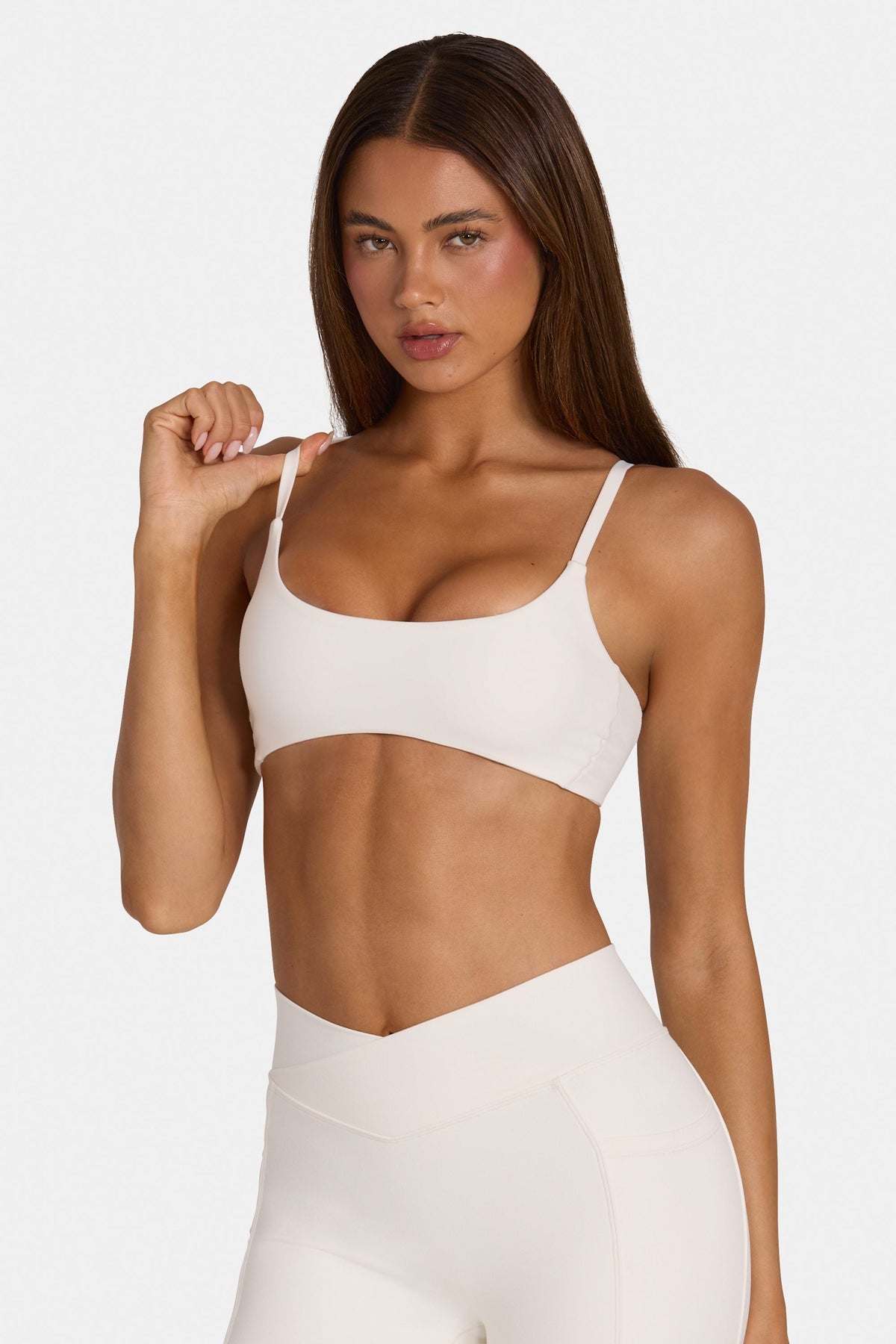 Women's Soft Active Low-Impact Sports Bra in Coconut — Activewear